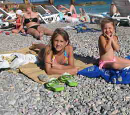 Санаторий матери и ребенка Ясная Поляна, Крым. Пляж